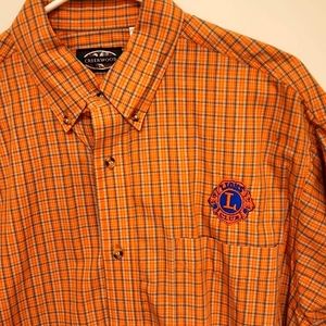 Vintage Lions Club Button Up Shirt.